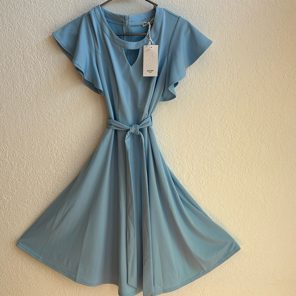 Powder Blue dress. New with tags
